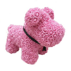 Forever Rose Teddy Dog